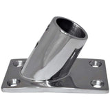 Whitecap Qualifies for Free Shipping Whitecap 7/8" OD 60-Degree Rectangle Base SS Rail Fitting #6042C