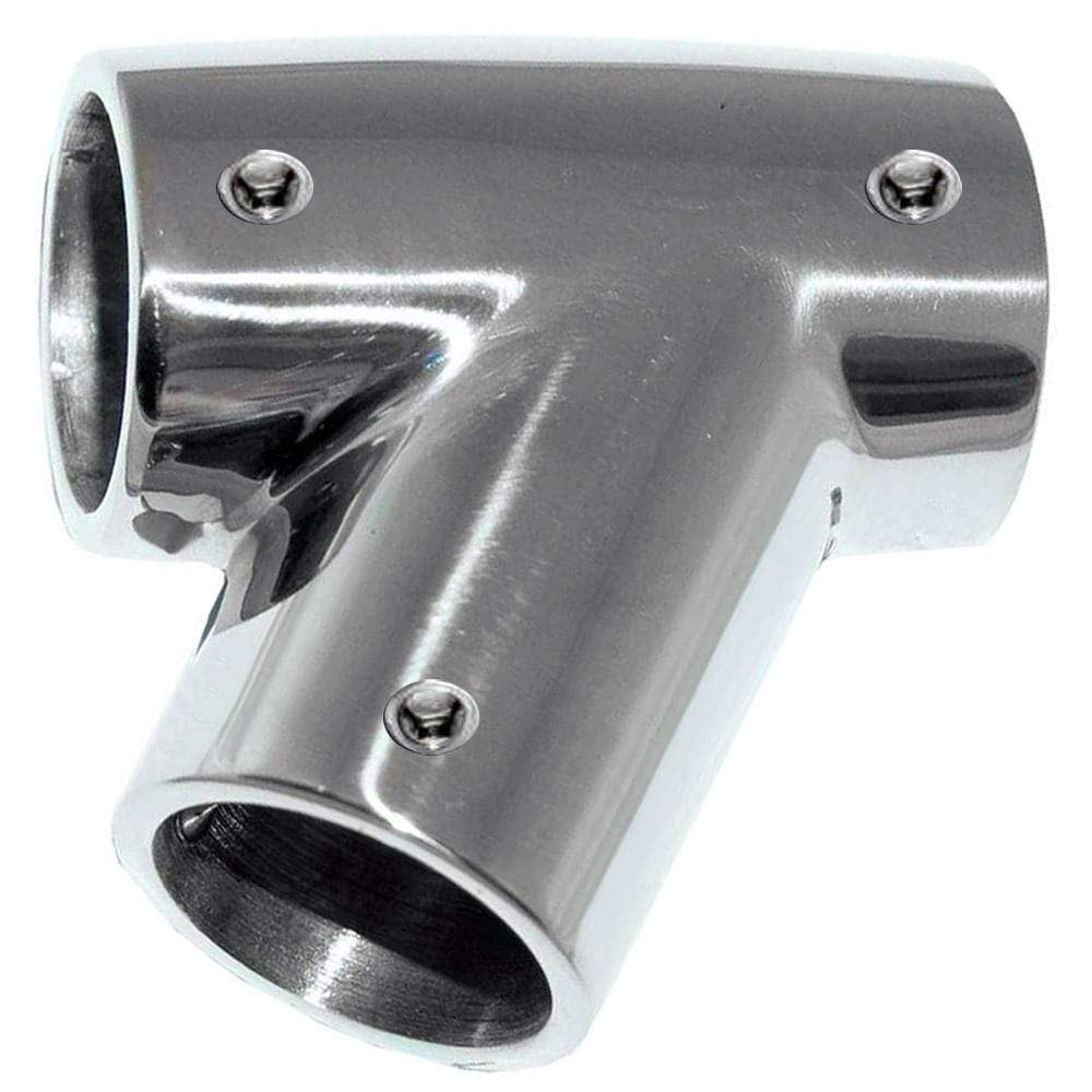 Whitecap Qualifies for Free Shipping Whitecap 7/8" OD 60-Degree SS Tee Left #6044C