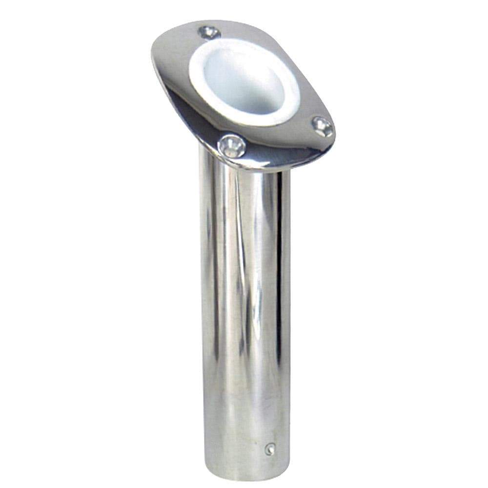 Whitecap Qualifies for Free Shipping Whitecap Bluewater 30-Degree Stamped SS Flush-Mount Rod Holder #S-096