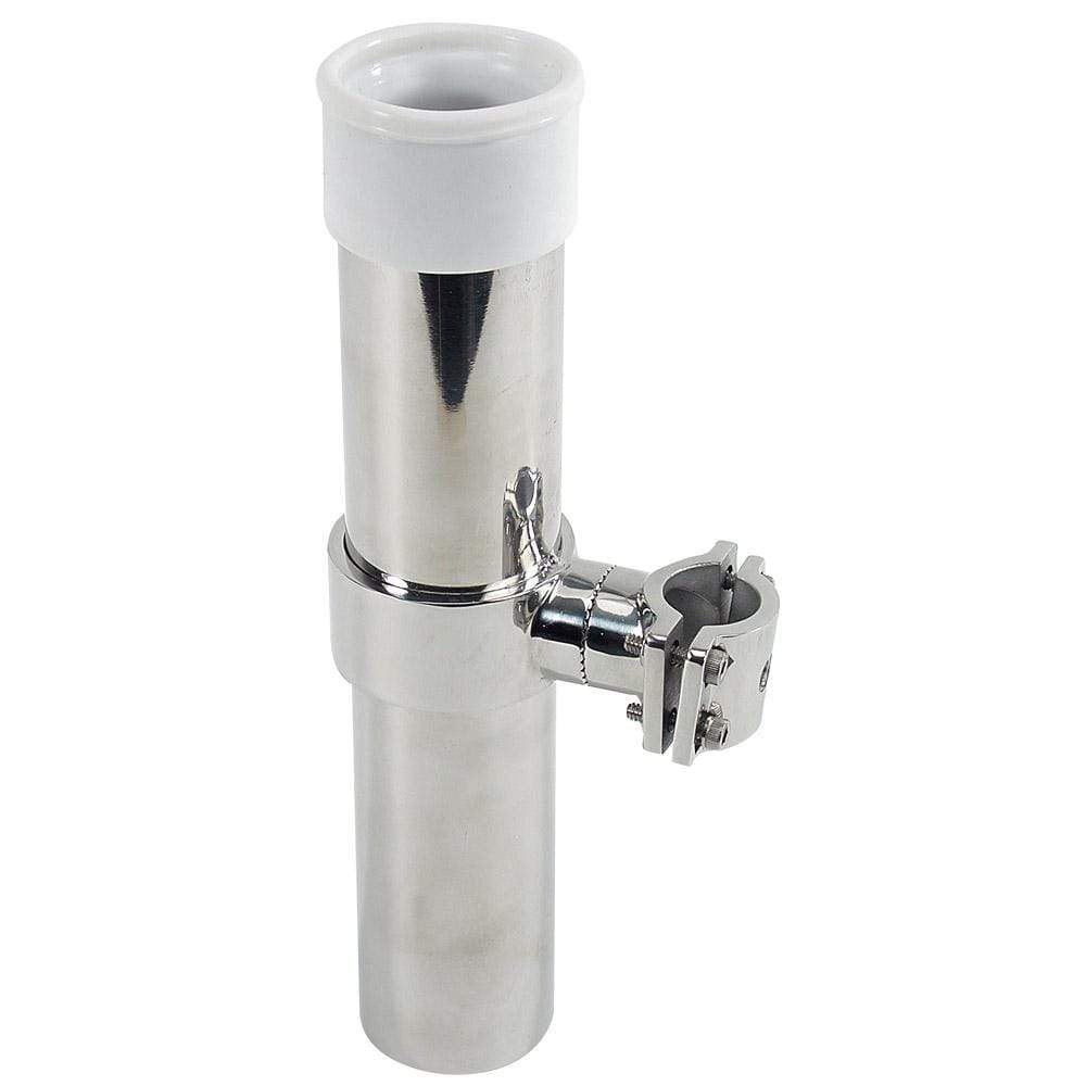 Whitecap Qualifies for Free Shipping Whitecap Bluewater Series Rail Mount 10" Rod Holder SS #S-7004CBLUE