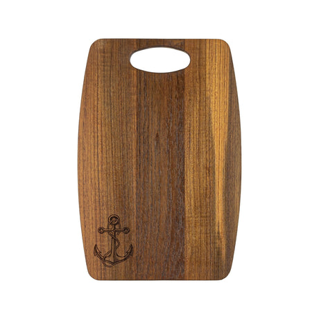 Whitecap Not Qualified for Free Shipping Whitecap Chef's Collection Teak Bread Serving Board with Anchor #60761ANCC