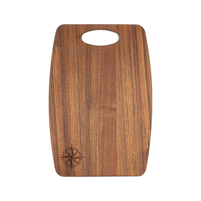 Whitecap Not Qualified for Free Shipping Whitecap Chef's Collection Teak Bread Serving Board with Compass #60761COMC