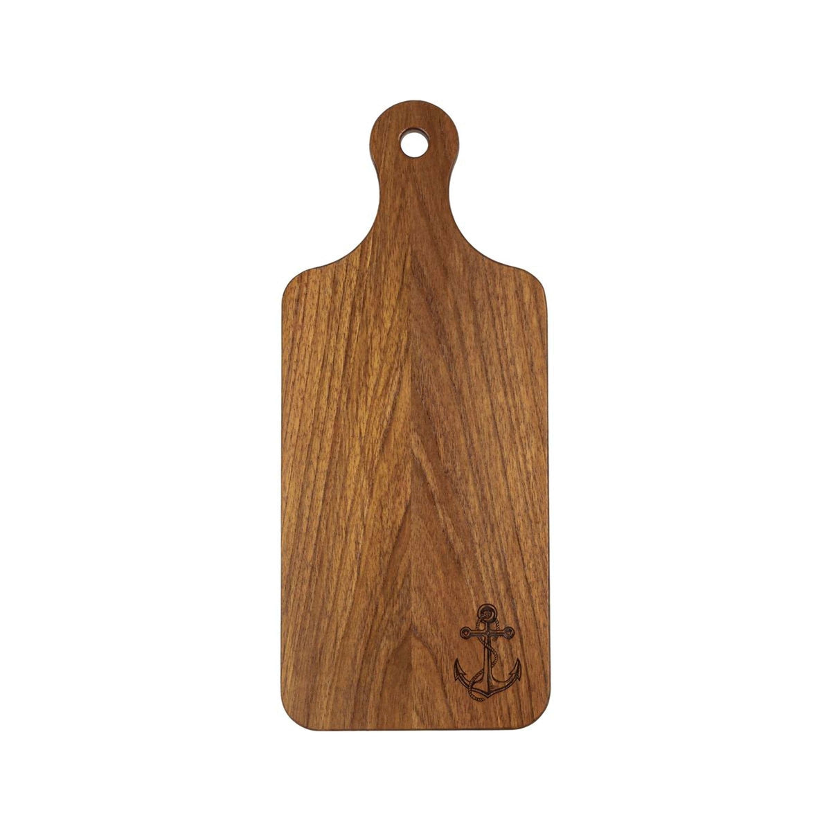 Whitecap Not Qualified for Free Shipping Whitecap Chef's Collection Teak Small Charcuterie Board with Anchor #60763ANCC