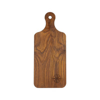 Whitecap Not Qualified for Free Shipping Whitecap Chef's Collection Teak Small Charcuterie Board with Compass #60763COMC