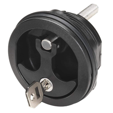 Whitecap Compression Handle Black Nylon Locking 1/4 Turn #8726BC