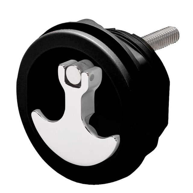 Whitecap Qualifies for Free Shipping Whitecap Compression Handle CP Zinc/Black Nylon No Lock #S-9417BC