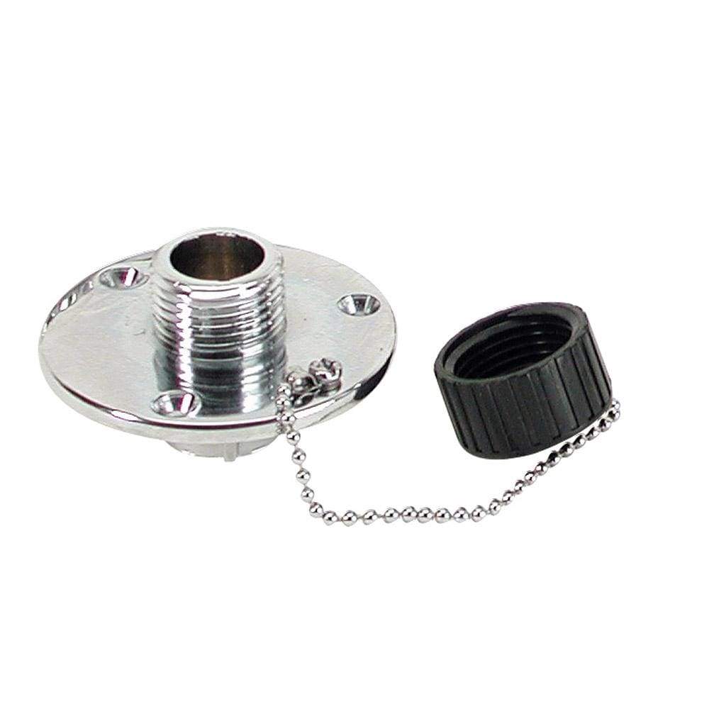 Whitecap Qualifies for Free Shipping Whitecap CP Brass Outlet 2-3/4" Base 1" Depth #P-2454C
