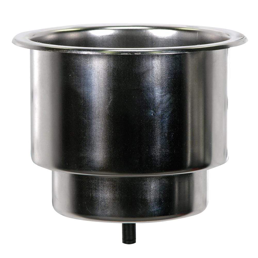 Whitecap Qualifies for Free Shipping Whitecap Flush Cupholder with Drain 304 Stainless #S-3511C