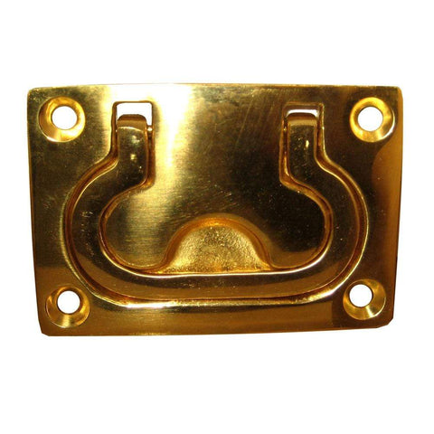 Whitecap Qualifies for Free Shipping Whitecap Flush Pull Ring 3" x 2" Polished Brass #S-3364BC