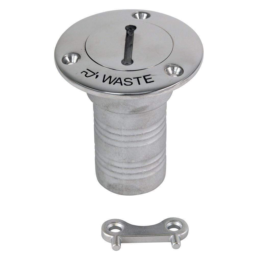 Whitecap Qualifies for Free Shipping Whitecap Hose Deck Fill 1-1/2" Hose Waste #6126C