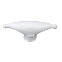 Whitecap Spreader Boot Small White Rubber Pair #S-9202P
