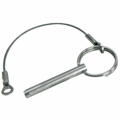 Whitecap Qualifies for Free Shipping Whitecap SS Quick Release Pin & Lanyard #S-1019C
