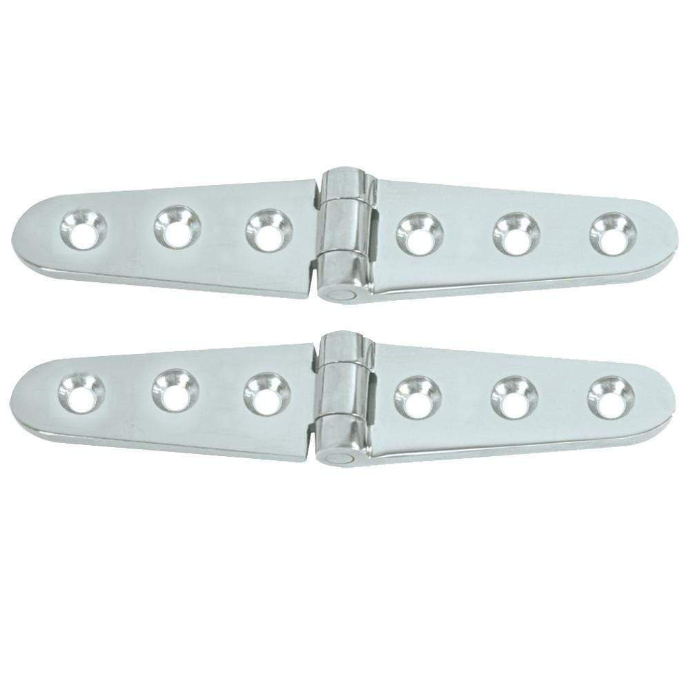Whitecap Qualifies for Free Shipping Whitecap Strap Hinge 6" L x 1-1/8" W CP Brass Pair #S-605C