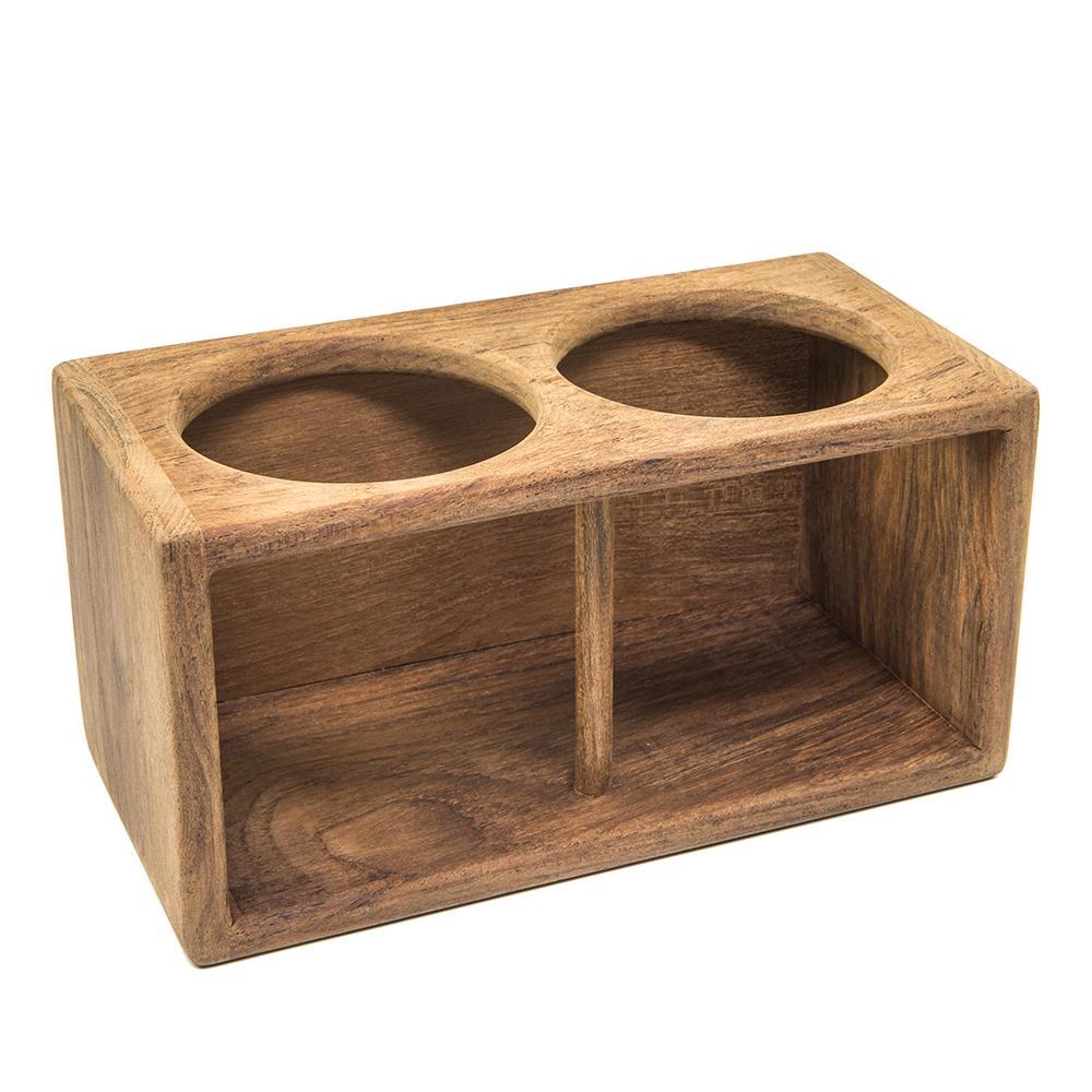 Whitecap Qualifies for Free Shipping Whitecap Teak 2-Drink Rack #62610