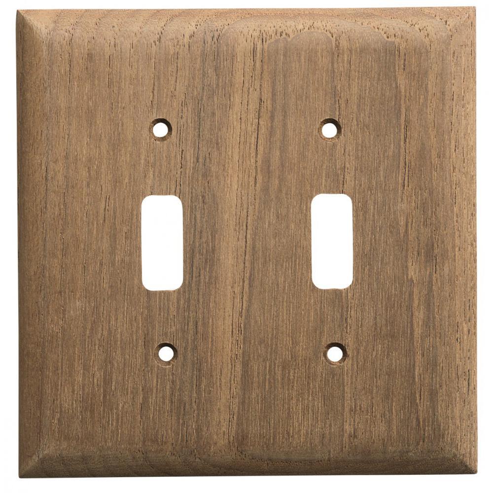 Whitecap Qualifies for Free Shipping Whitecap Teak 2 Toggle Switch Cover Plate #60176