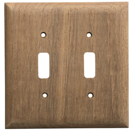 Whitecap Qualifies for Free Shipping Whitecap Teak 2 Toggle Switch Cover Plate #60176