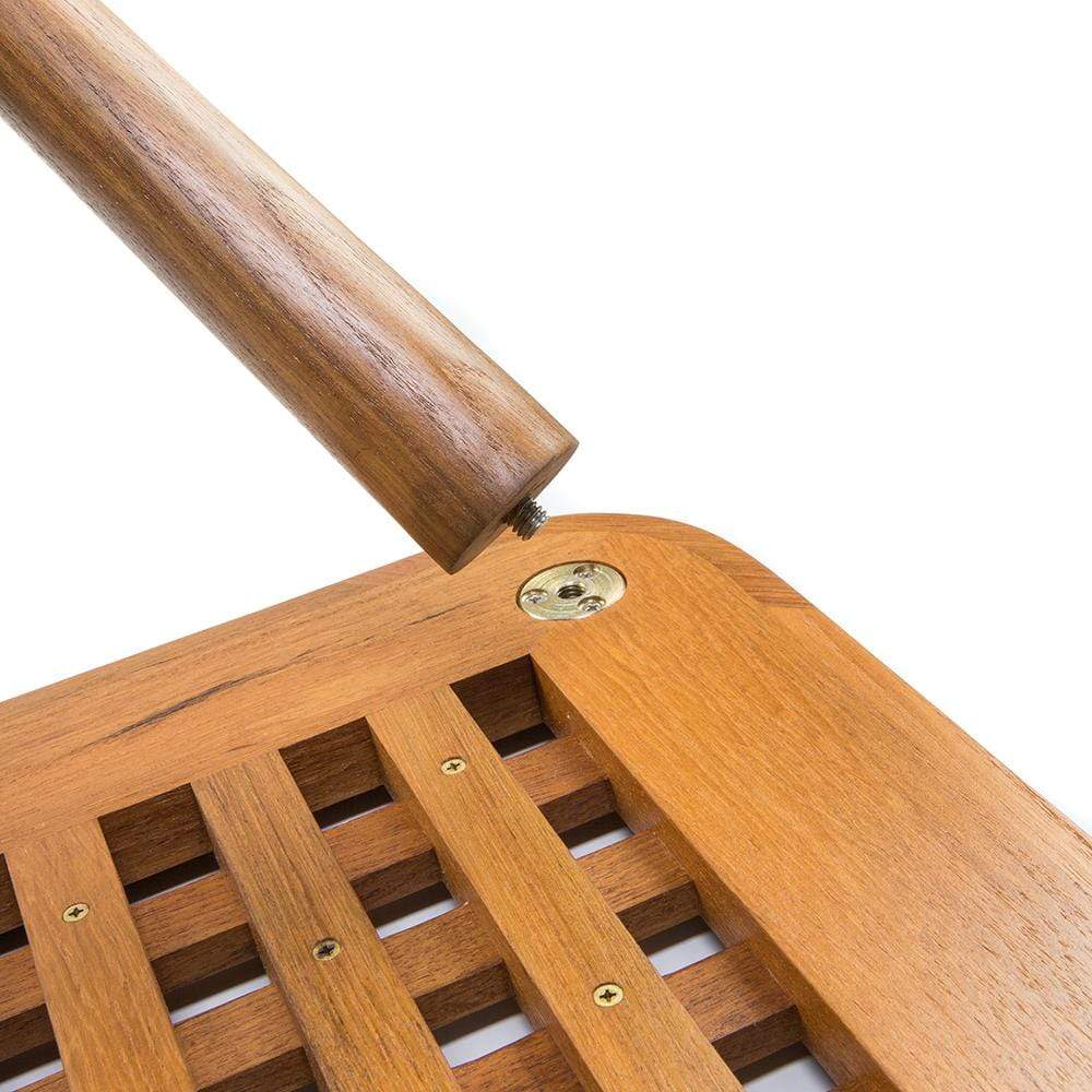 Whitecap Teak Cockpit Grate End Table #60020