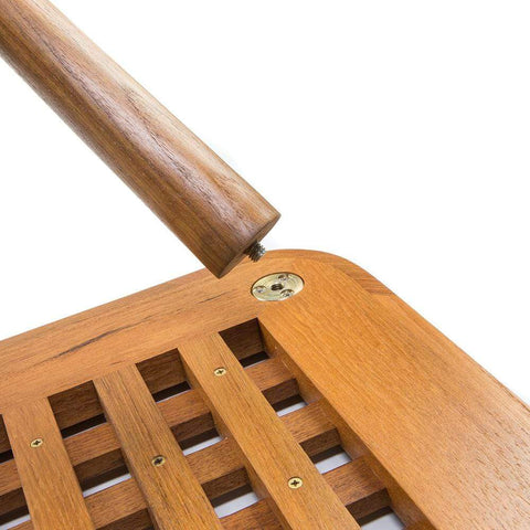 Whitecap Teak Cockpit Grate End Table #60020