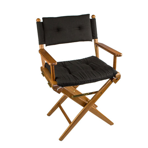 Whitecap Not Qualified for Free Shipping Whitecap Teak Director's Chair with Black Cushion #61041