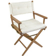 Whitecap Not Qualified for Free Shipping Whitecap Teak Director's Chair with Cream Cushion #61043