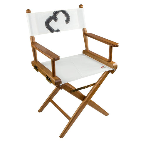 Whitecap Not Qualified for Free Shipping Whitecap Teak Director's Chair with Sail Cloth Seating #61044