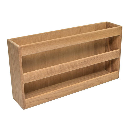 Whitecap Qualifies for Free Shipping Whitecap Teak Double-Wide Magazine Rack #62508