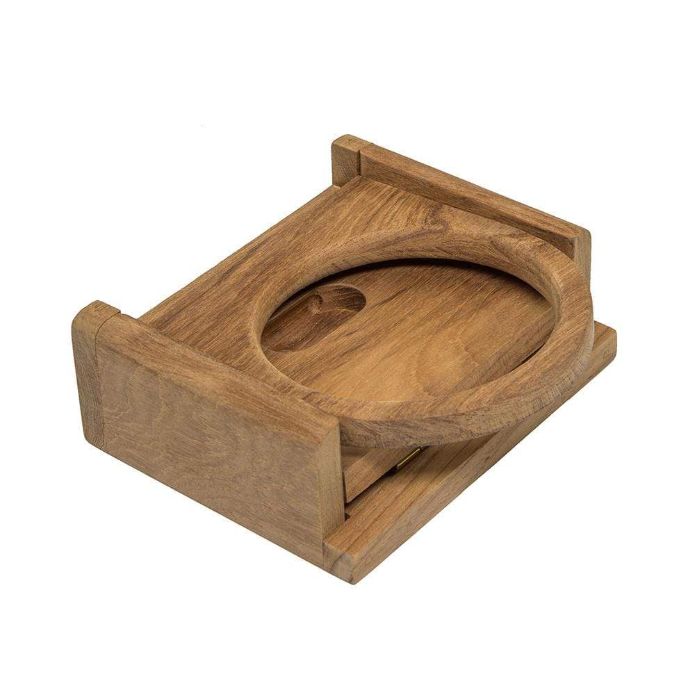 Whitecap Teak Folding Insulated Drink Holder #62602