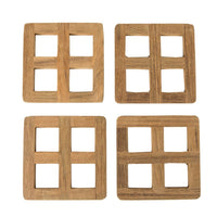 Whitecap Qualifies for Free Shipping Whitecap Teak Four Piece Coaster Set #60193