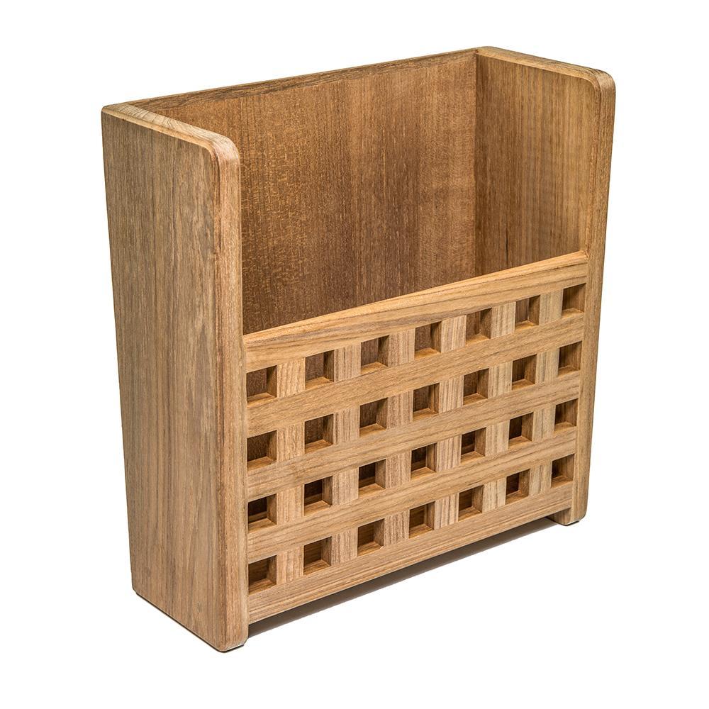 Whitecap Qualifies for Free Shipping Whitecap Teak Grate Front Magazine Rack #62502