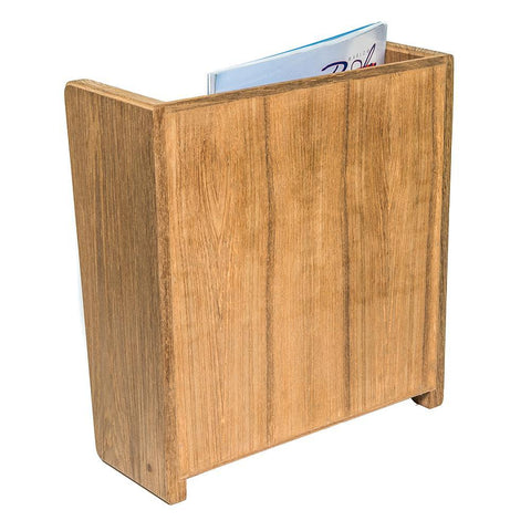 Whitecap Teak Grate Front Magazine Rack #62502