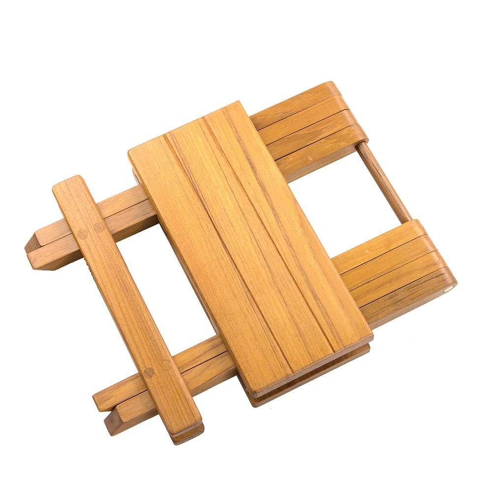Whitecap Teak Grooved Top Fold Away Table/Stool #60034