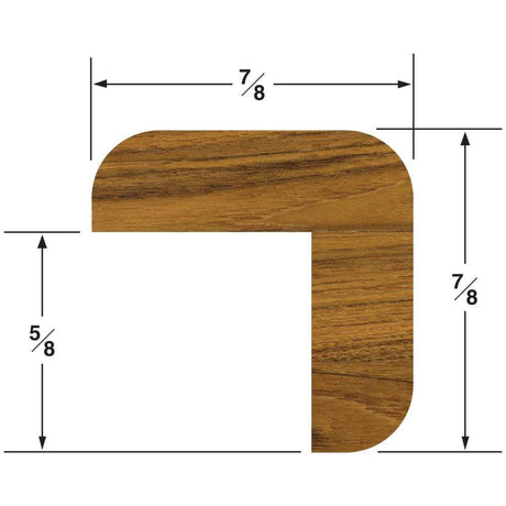 Whitecap Qualifies for Free Shipping Whitecap Teak "L" Molding Small 5' #60844