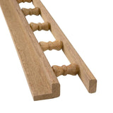 Whitecap Teak L-Type-Pin Rail 5' #60703