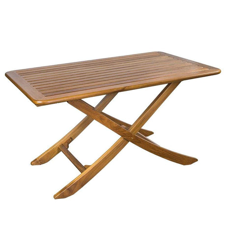 Whitecap Teak Large Adjustable Slat Top Table #60029
