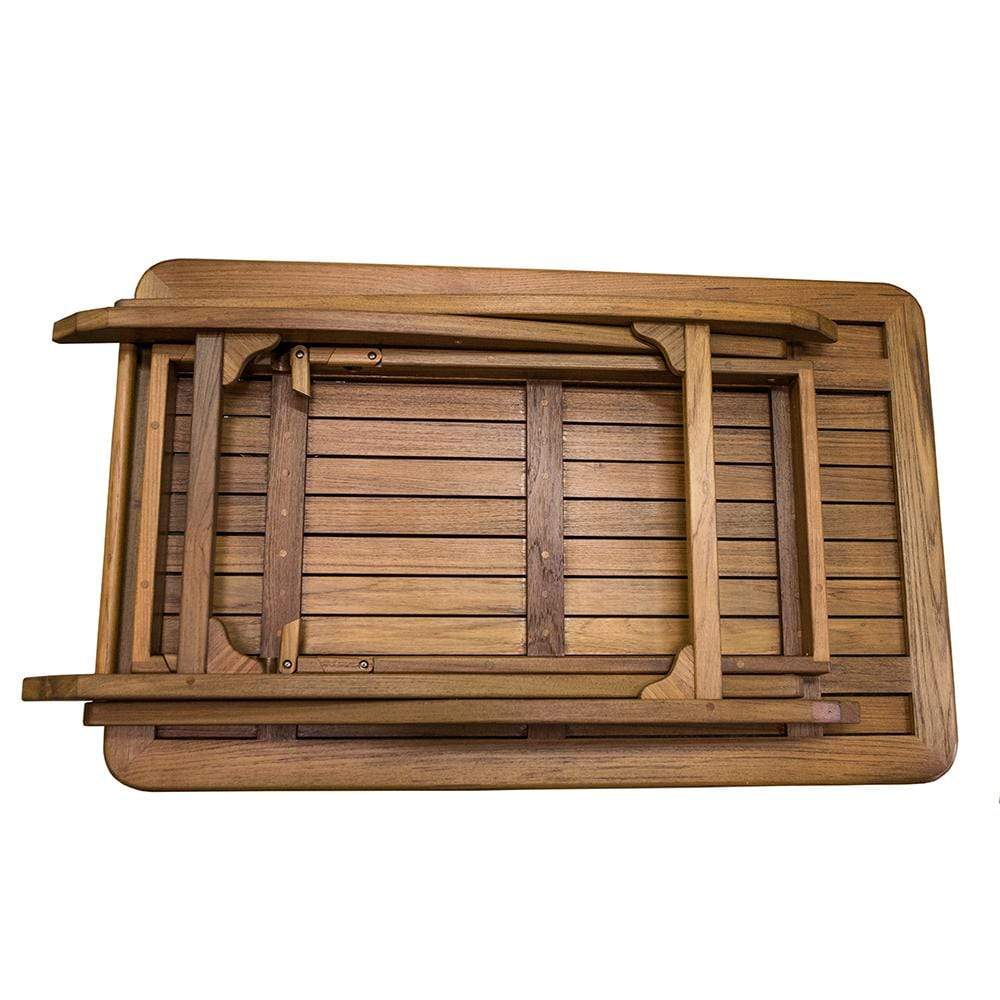 Whitecap Teak Large Adjustable Slat Top Table #60029