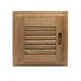 Whitecap Qualifies for Free Shipping Whitecap Teak Louvered Door & Frame 12" x 12" Right Hand #60720