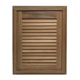Whitecap Teak Louvered Door & Frame 15" x 20" Right Hand #60724