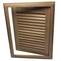 Whitecap Teak Louvered Door & Frame 15