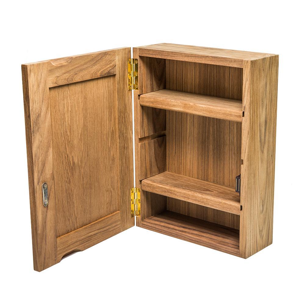 Whitecap Teak Medicine Chest with Mirror #62354