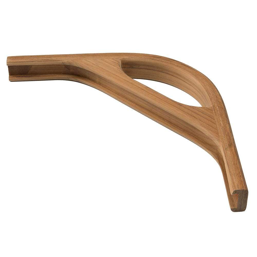 Whitecap Teak Molding 3/4" Track Coner with Hand Hold #60805