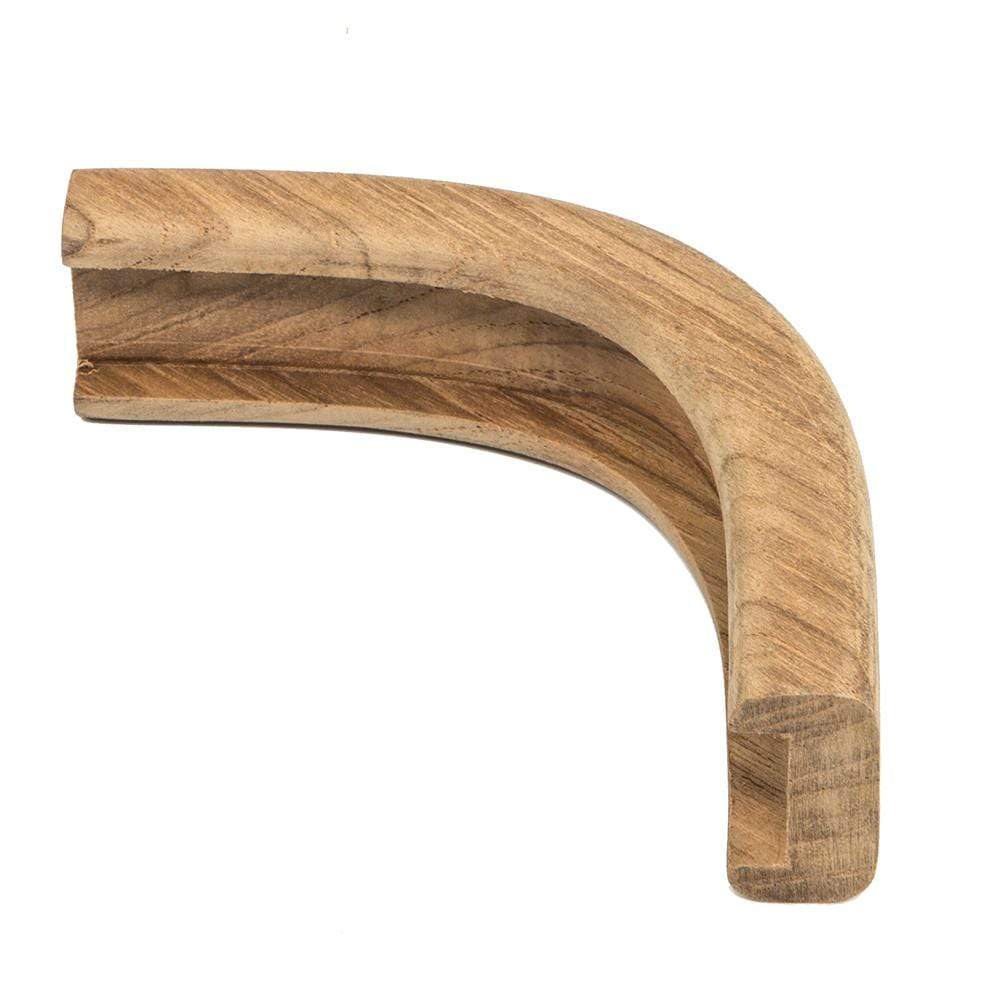Whitecap Teak Molding 3/4" Track Outside Corner Molding #60827