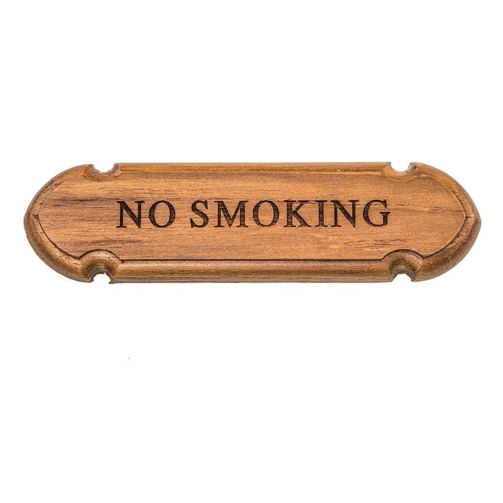 Whitecap Qualifies for Free Shipping Whitecap Teak No Smoking Name Plate #62672