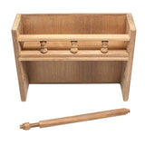 Whitecap Teak Paper Towel Rack with Spice Rack #62446