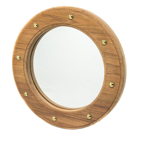 Whitecap Qualifies for Free Shipping Whitecap Teak Porthole Mirror #62540