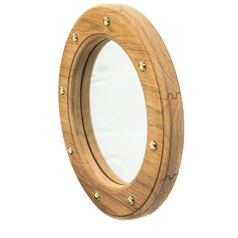 Whitecap Teak Porthole Mirror #62540