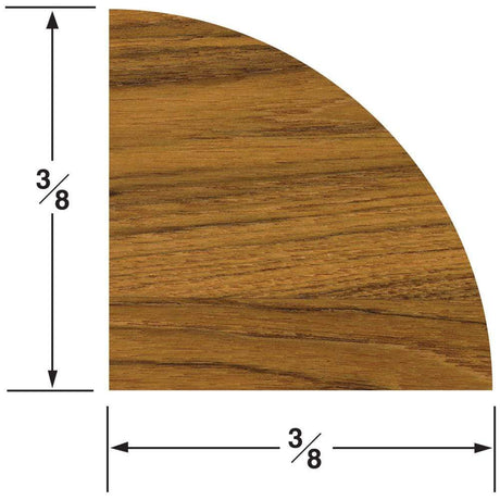 Whitecap Qualifies for Free Shipping Whitecap Teak Quarter Round Molding Small 5' #60851