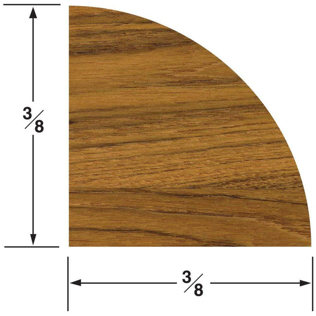 Whitecap Qualifies for Free Shipping Whitecap Teak Quarter Round Molding Small 5' #60851