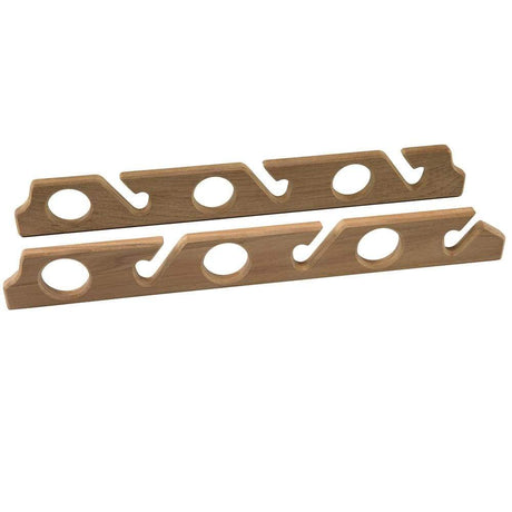 Whitecap Qualifies for Free Shipping Whitecap Teak Six-Rod Storage Rack Pair #60614