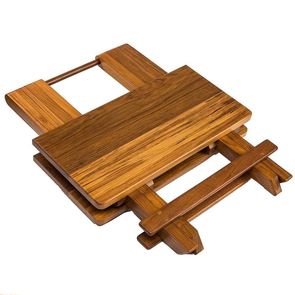 Whitecap Teak Solid Top Fold Away Table #60031
