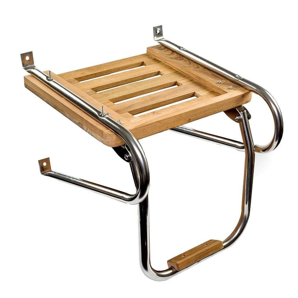 Whitecap Qualifies for Free Shipping Whitecap Teak Swim Platform withLadder for I/O Motors #60903